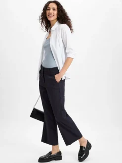 Cambio Hosen<Damen Hose mit Leinenanteil - California marine uni