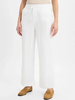 mbyM Hosen<Damen Hose mit Leinenanteil - Grasielle weiß uni