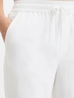 mbyM Hosen<Damen Hose mit Leinenanteil - Grasielle weiß uni