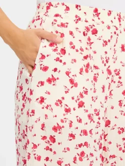 Msch Copenhagen Hosen<Damen Hose MSCHFalisha ecru himbeer gemustert