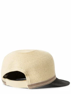 Marie Lund Mützen & Hüte<Damen Hut schwarz beige strukturiert