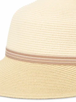 Marie Lund Mützen & Hüte<Damen Hut ecru beige strukturiert