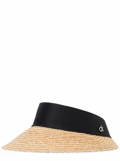 Calvin Klein Mützen & Hüte<Damen Hut - Headband Straw Visor beige schwarz uni
