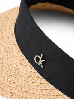 Calvin Klein Mützen & Hüte<Damen Hut - Headband Straw Visor beige schwarz uni