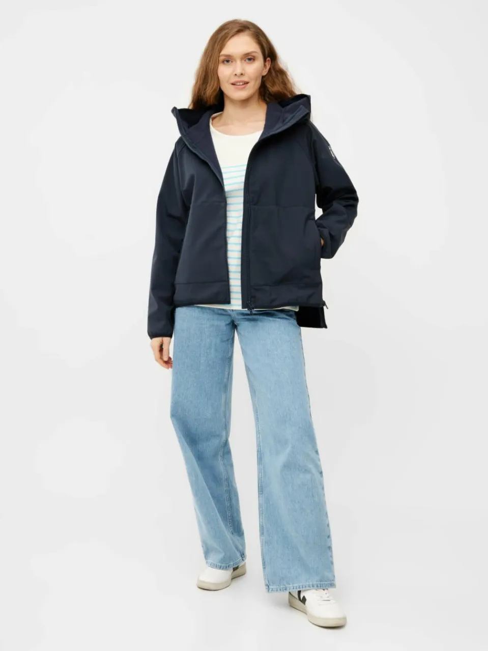 Derbe Jacken & Westen<Damen Jacke blau uni