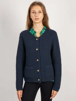 Vicci Germany Pullover & Strickjacken<Damen Jacke blau uni