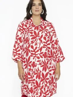 YOEK Jacken & Westen<Damen Jacke rot bedruckt