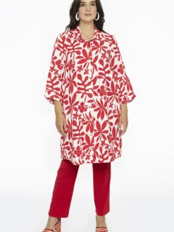 YOEK Jacken & Westen<Damen Jacke rot bedruckt