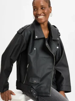 Noisy May Jacken & Westen<Damen Jacke - Paulina schwarz uni