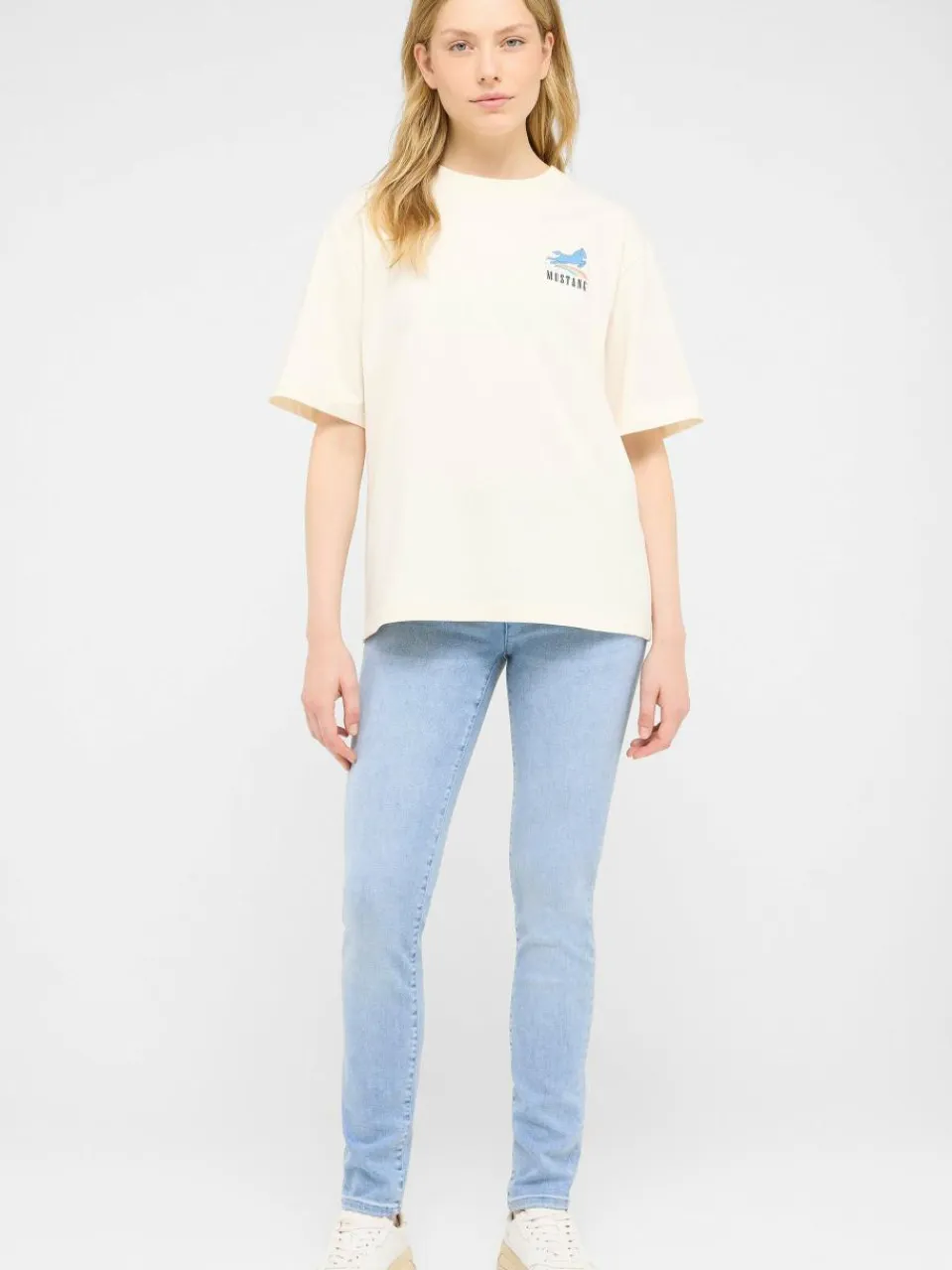 Mustang Jeans<Damen Jeans hellblau uni