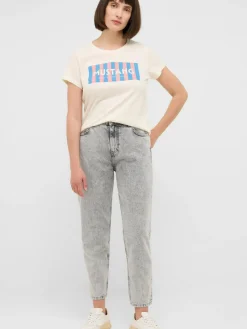 Mustang Jeans<Damen Jeans hellgrau uni