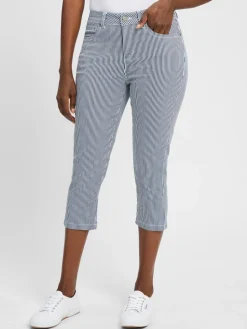 VG Jeans<Damen Jeans marine weiß gestreift