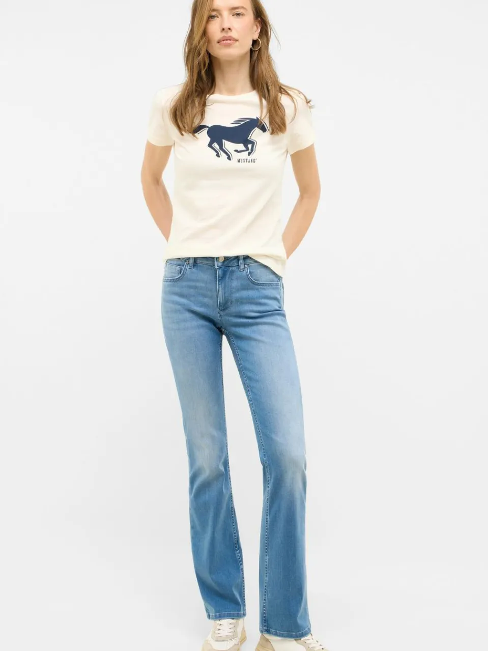 Mustang Jeans<Damen Jeans light stone uni