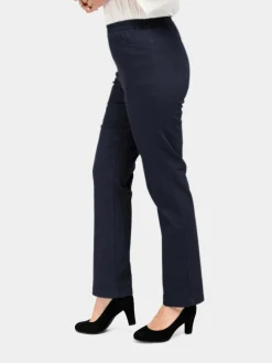 Goldner Jeans<Damen Jeans - Bequeme Jeansschlupfhose Louisa blau uni