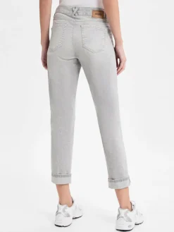 Angels Hosen|Jeans<Damen Jeans - Darleen Crop hellgrau weiß meliert