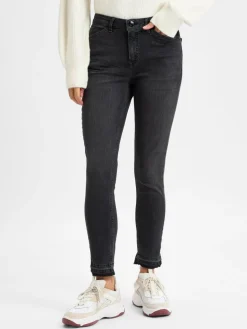 Opus Jeans<Damen Jeans - Elma anthrazit uni