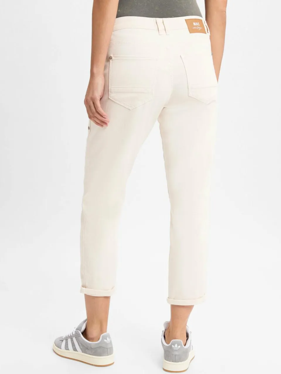 MAC Hosen<Damen Jeans - Iowa Baggy ecru uni