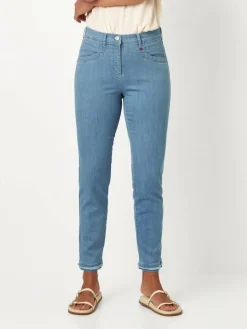 Relaxed Jeans<Damen Jeans - Meine beste Freundin blau uni