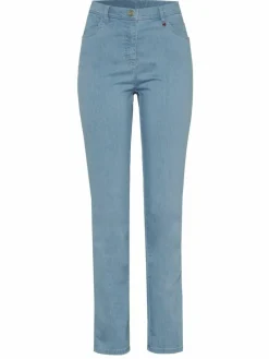 Relaxed Jeans<Damen Jeans - Meine beste Freundin blau uni