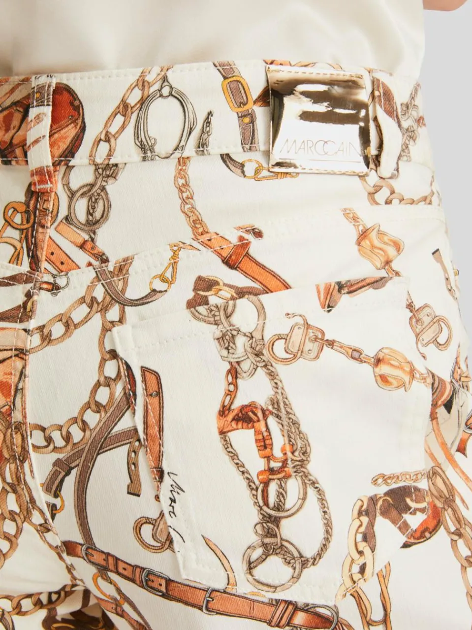 Marc Cain Hosen<Damen Jeans - SILEA weiß gemustert