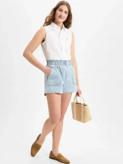 Marie Lund Jeans<Damen Jeans Shorts bleached uni