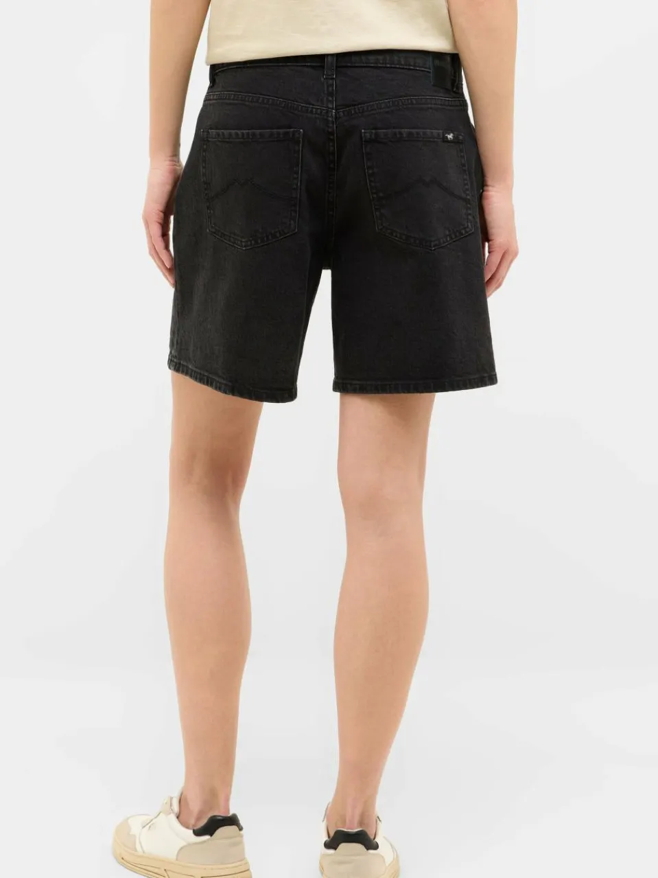 Mustang Jeans<Damen Jeans Shorts schwarz uni