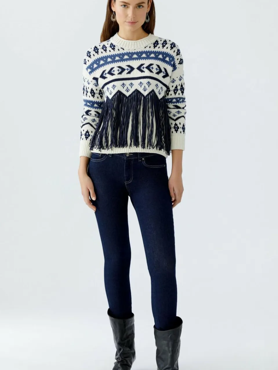 Oui Jeans<Damen Jeans Skinny denim uni