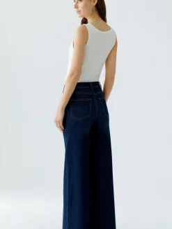 Oui Jeans<Damen Jeans Wide Leg denim uni