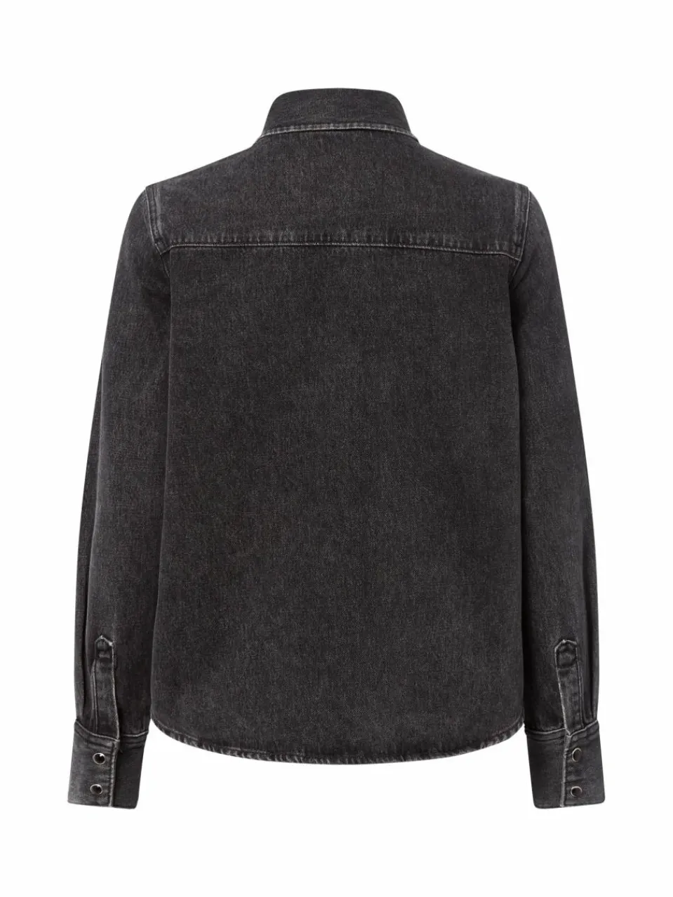 Marie Lund Collection Blusen<Damen Jeansbluse schwarz uni