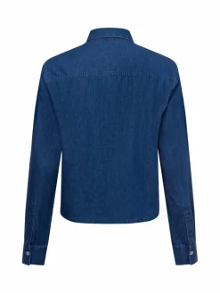 Marie Lund Blusen<Damen Jeansbluse denim uni