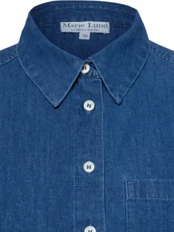 Marie Lund Blusen<Damen Jeansbluse denim uni