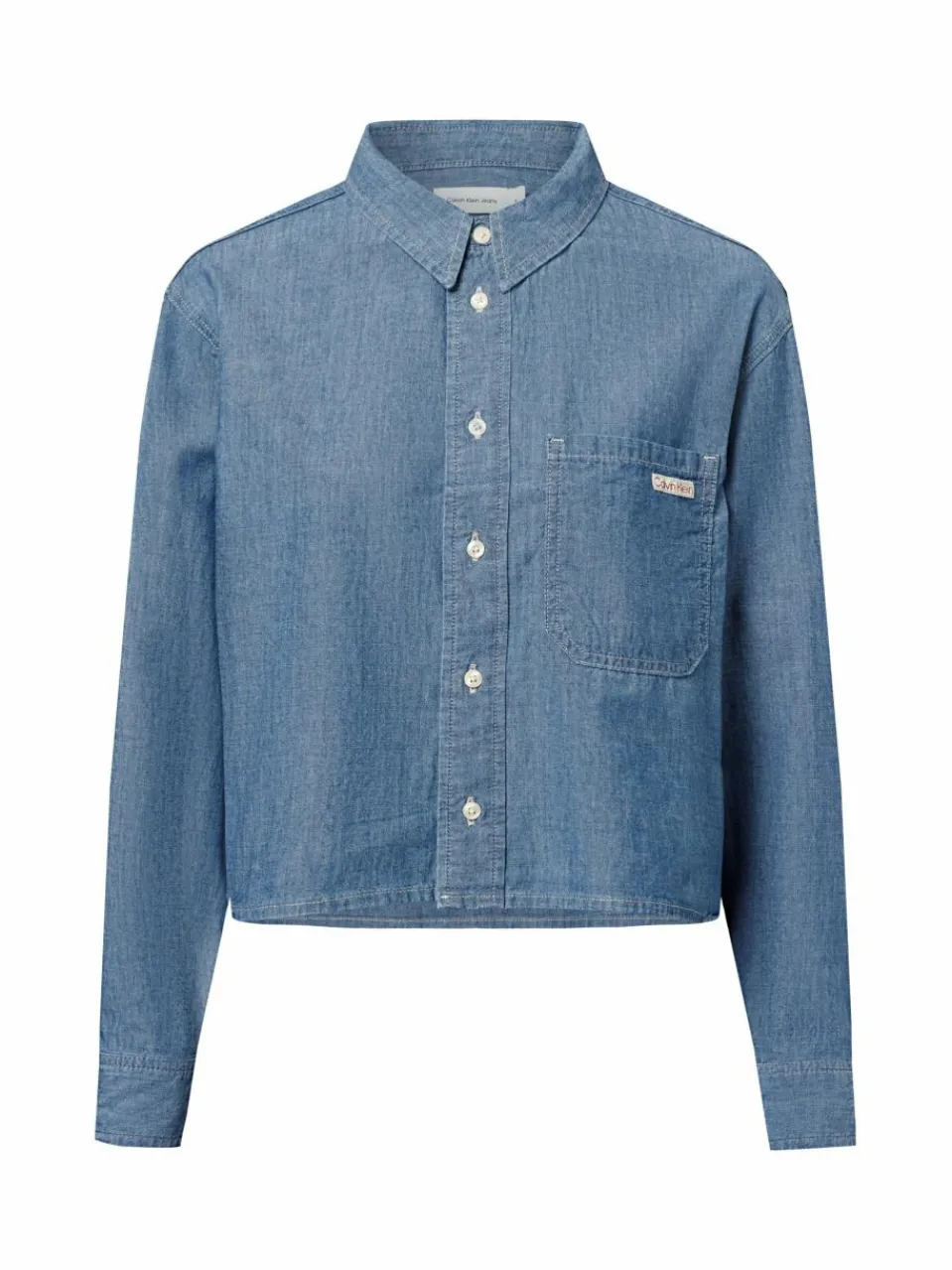 Calvin Klein Jeans Blusen<Damen Jeansbluse medium stone uni