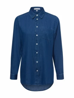 Marie Lund Blusen<Damen Jeansbluse denim uni