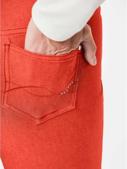 Goldner Jeans<Damen 7/8-Jeanshose - Schmale Stretchhose BELLA orange uni