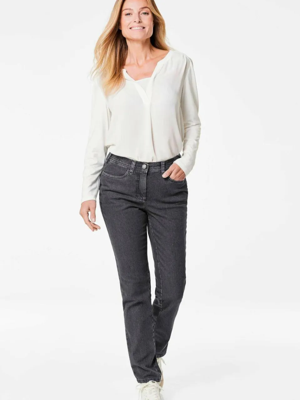 Damen Goldner Jeans>Damen Jeanshose ANNA - Klassische Jeanshose ANNA