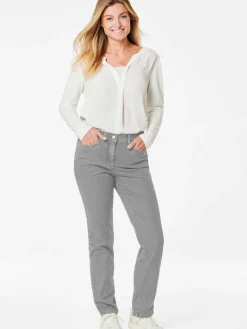 Damen Goldner Jeans><noscript><img width=