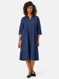 Masai Kleider<Damen Jeanskleid denim uni