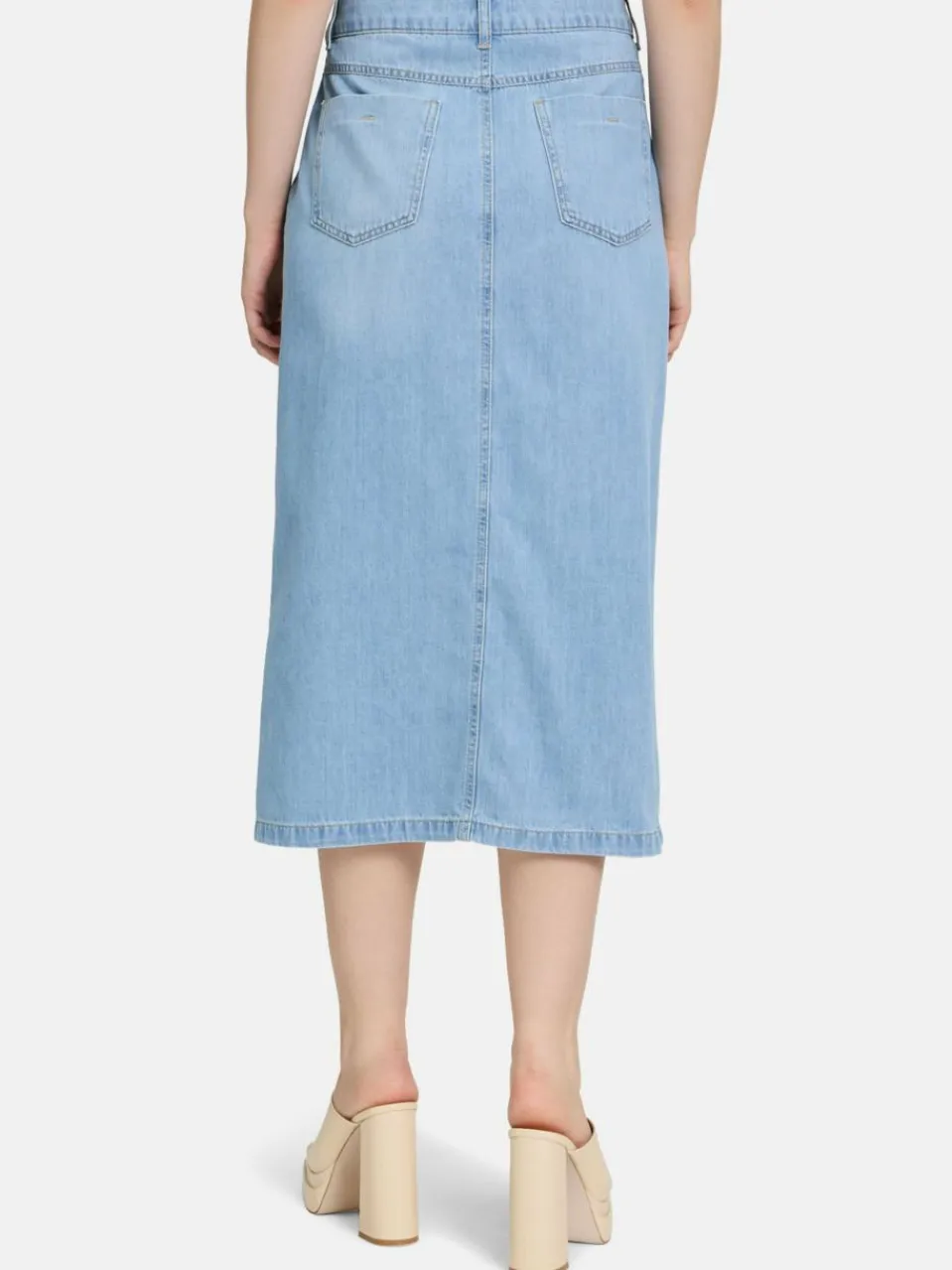 Cartoon Röcke<Damen Jeansrock blau uni