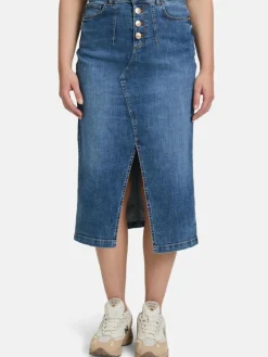 Cartoon Röcke<Damen Jeansrock denim uni