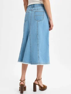 Franco Callegari Collection Röcke<Damen Jeansrock light stone uni