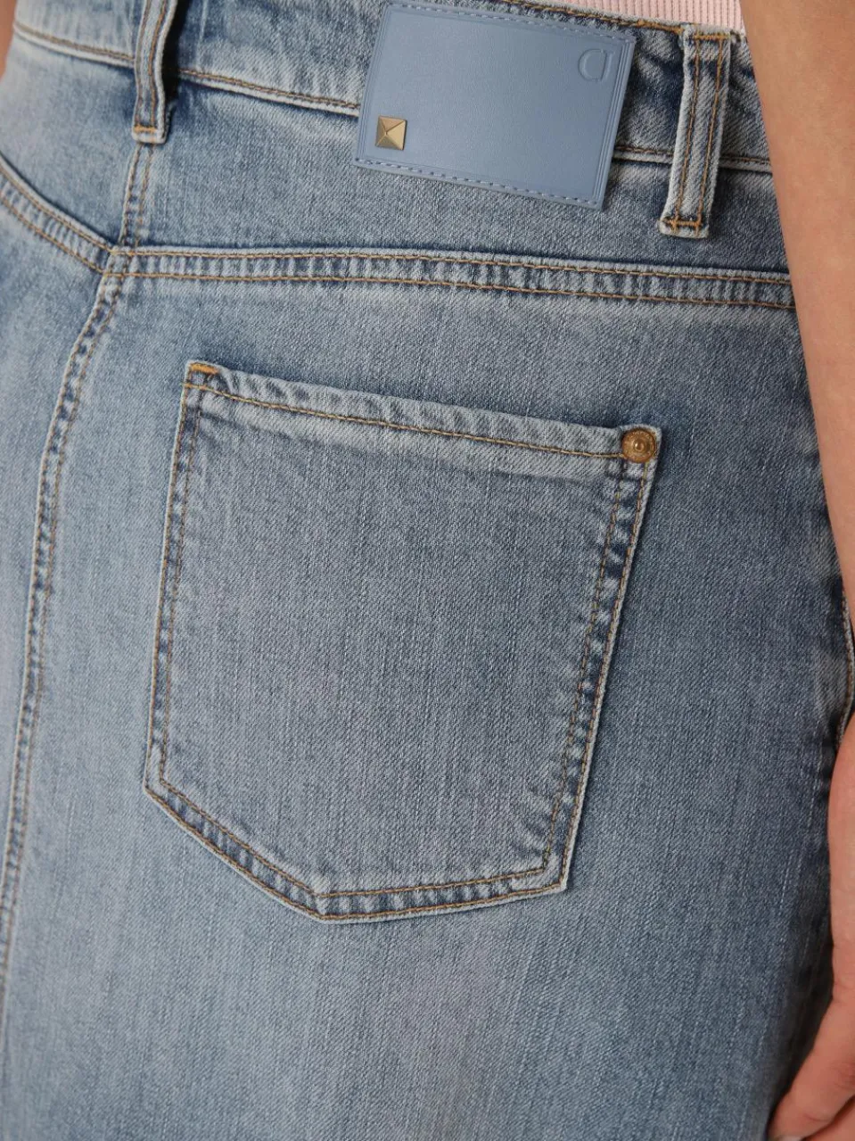 Cambio Röcke<Damen Jeansrock - Hailey blue stone uni