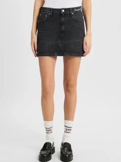 Tommy Jeans Röcke<Damen Jeansrock - Izzie schwarz uni
