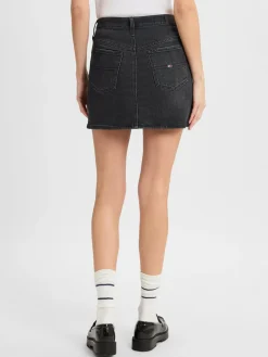 Tommy Jeans Röcke<Damen Jeansrock - Izzie schwarz uni