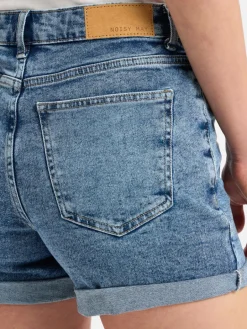 Noisy May Hosen<Damen Jeansshorts - NMMoni light stone uni