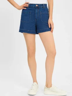 Y.A.S Jeans<Damen Jeans-Shorts - YASNema denim uni