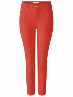 Oui Jeans<Damen Jeggings rot uni