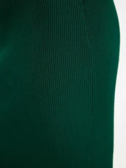 Faina Röcke<Damen Jersey Bleistiftrock grün uni