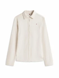 Tommy Hilfiger Blusen<Damen Jersey-Bluse beige meliert