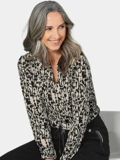 Damen Goldner Blusen><noscript><img width=