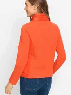 Olsen Sweatshirts & Sweatjacken<Damen Jerseyjacke orange uni